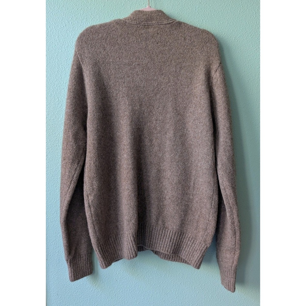 Wills Brown YakWool Alpaca Merino Wool Blend V-Neck Cardigan Sweater Small - Picture 3 of 9